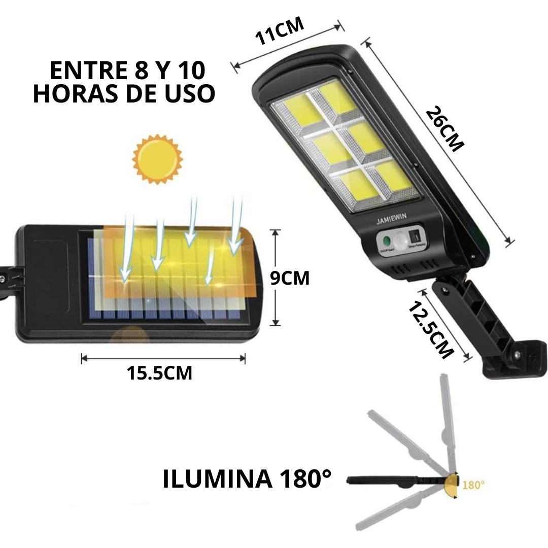 Lampara Solar con Sensor IP67